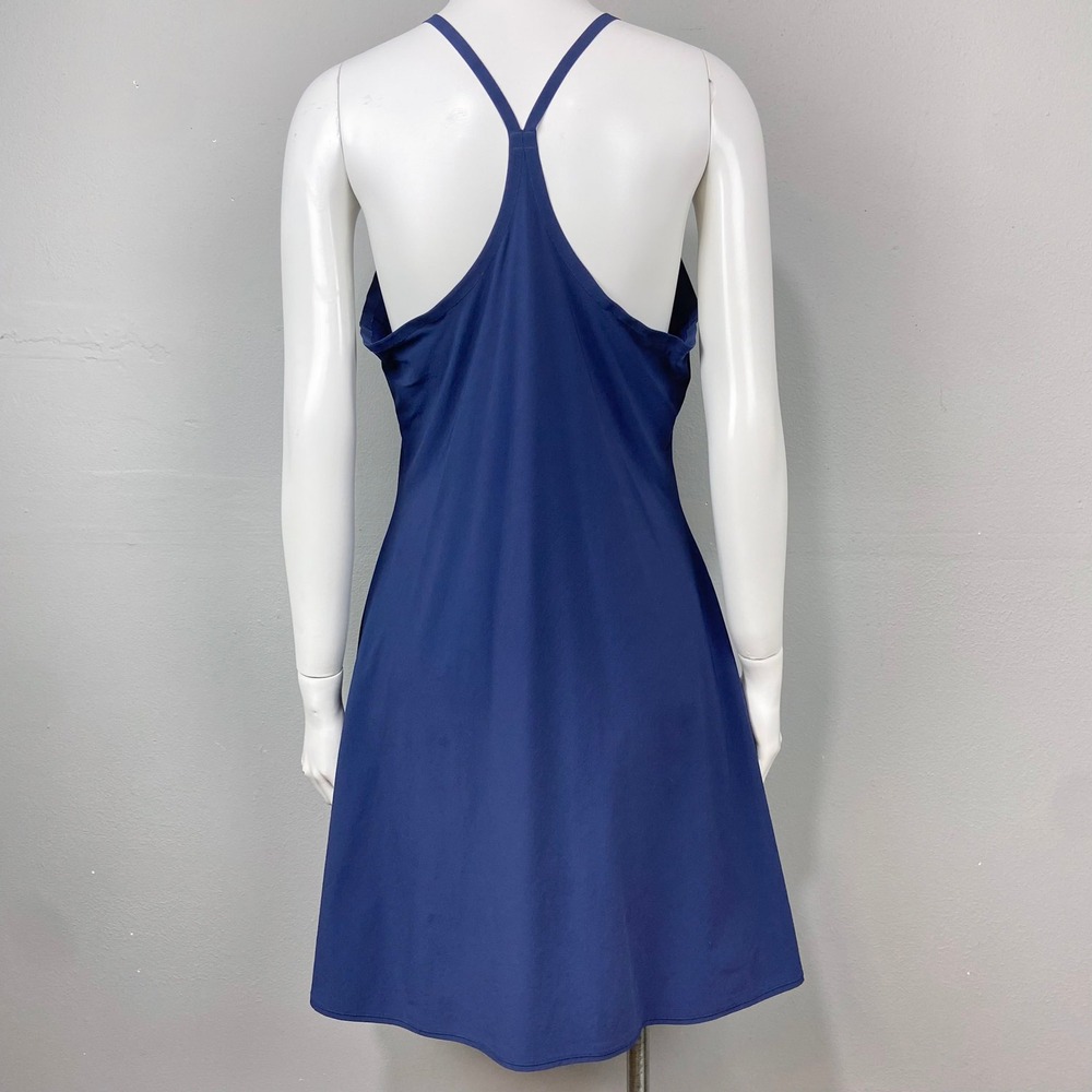 Outdoor Voices Exercise Dress Womens Size L Navy Blue Racerback Shorts Pocket - Picture 7 of 10
